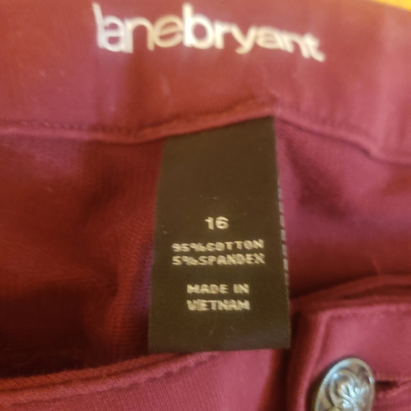 ♥️Lane Bryant Dressy jegging pants in Wine color♥️ - Picture 3 of 3